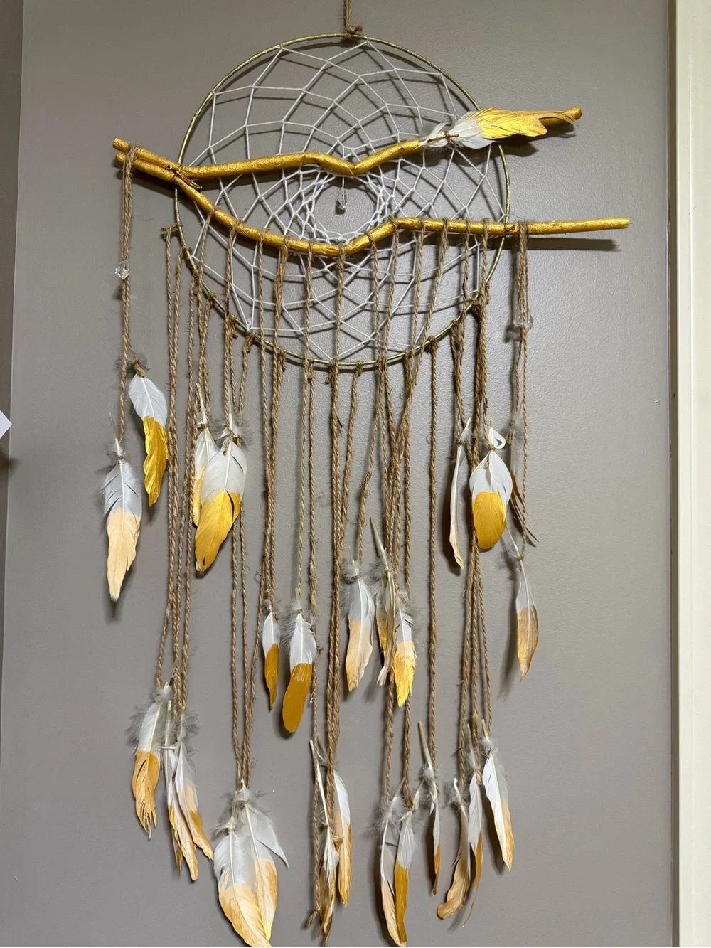 Altar’d State Dreamcatchers Gold and White Wall Decor (2)